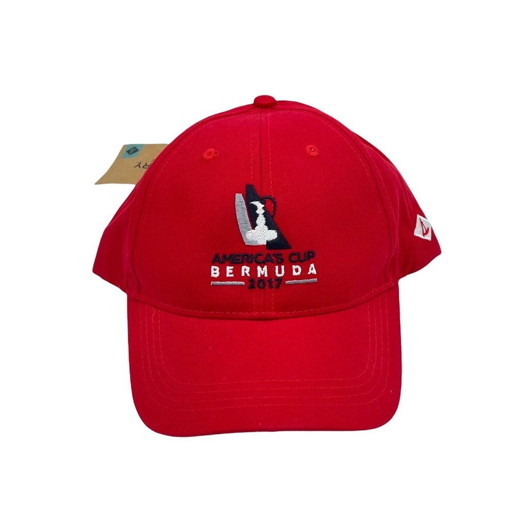 Sperry America's Cup 2017 Bermuda Red Adult Hat Adjustable Quake City Caps- NEW